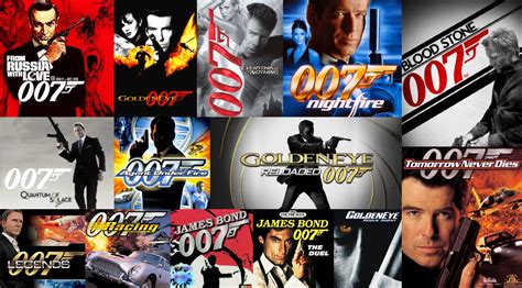 list of james bond video games|James Bond games. List of all James Bond video games..